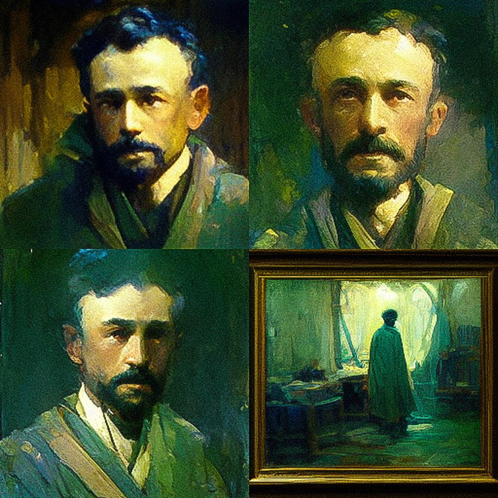 Henry Ossawa Tanner style, Midjourney V3, render 1 of 4