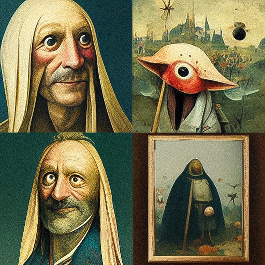 Hieronymus Bosch style, Midjourney V3, render 1 of 4