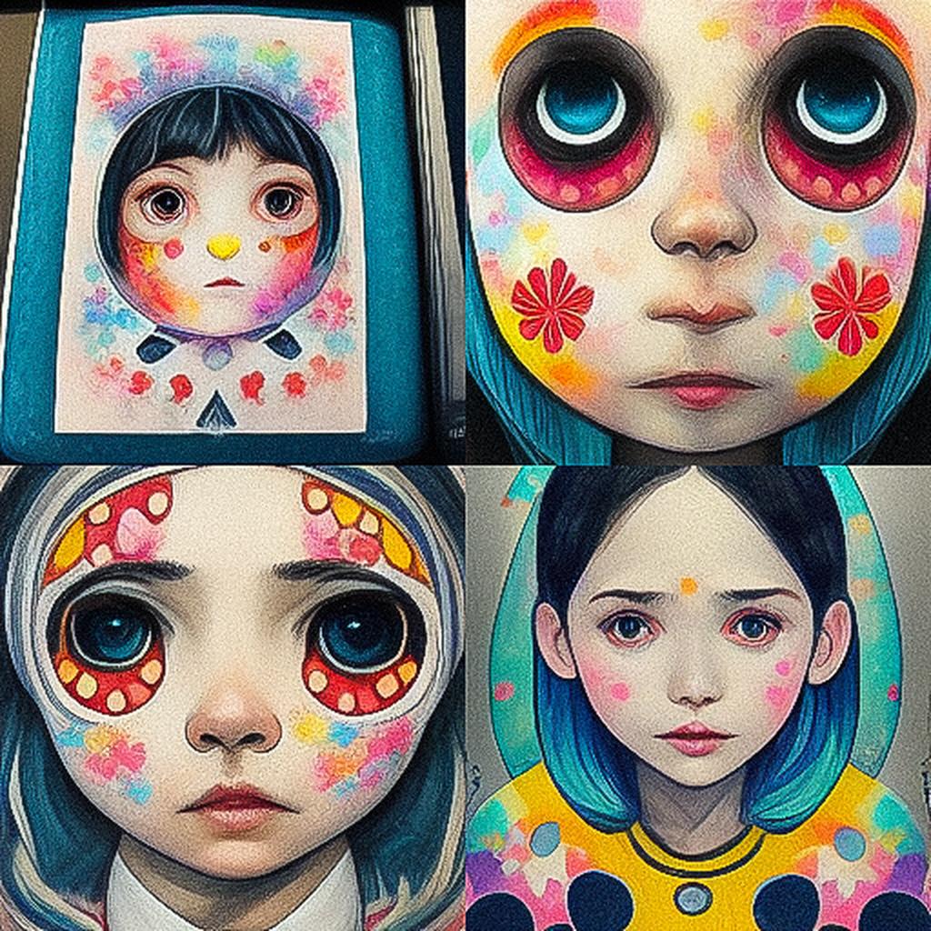 Hikari Shimoda style, Midjourney V3, render 1 of 4