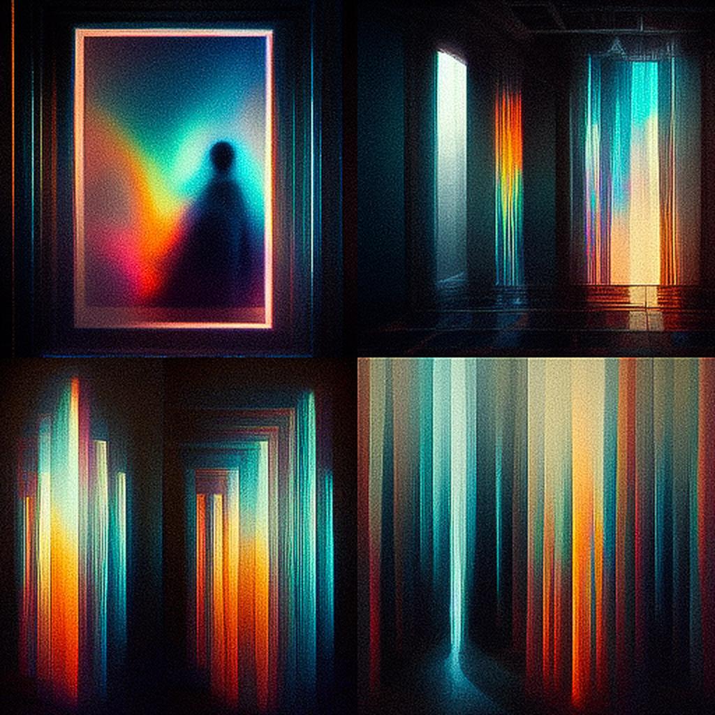 Holography style, Midjourney V3, render 1 of 4