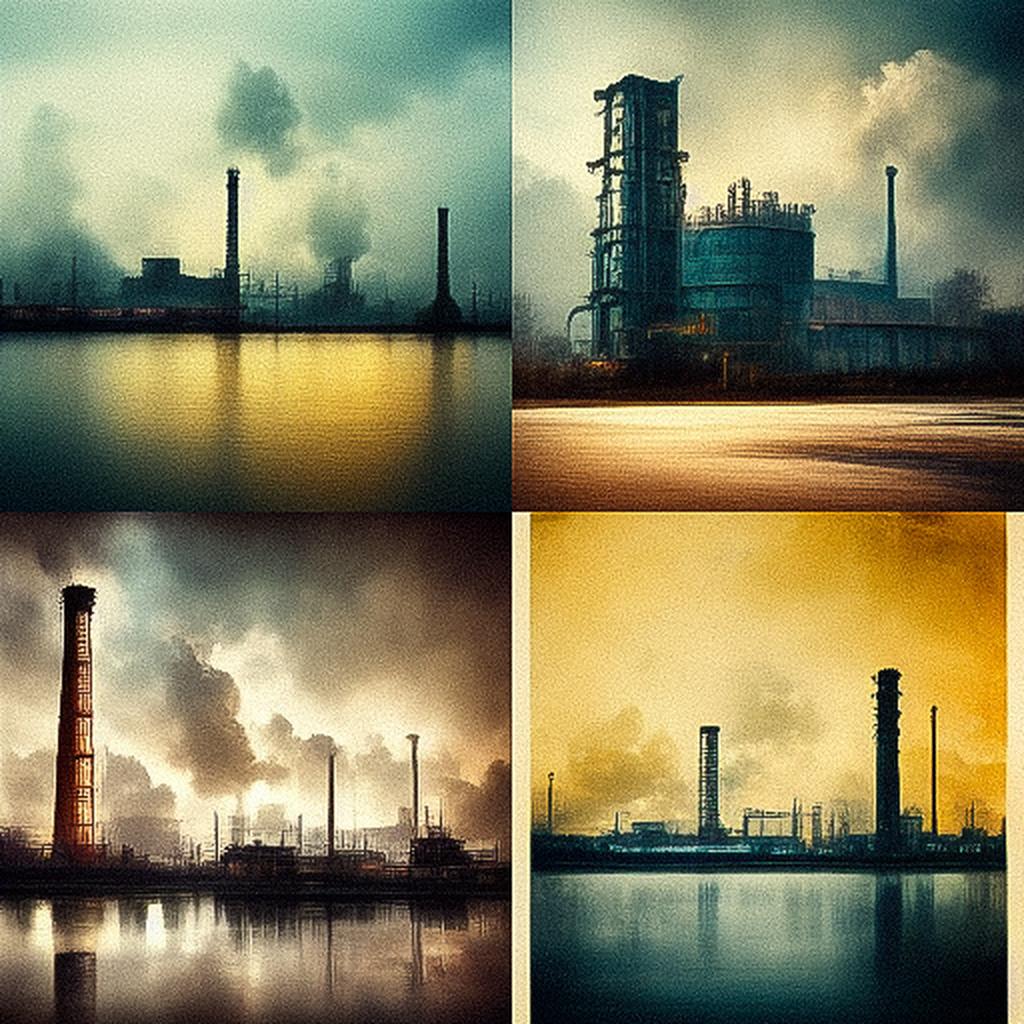 Industrial photography style, Midjourney V3, render 1 of 4