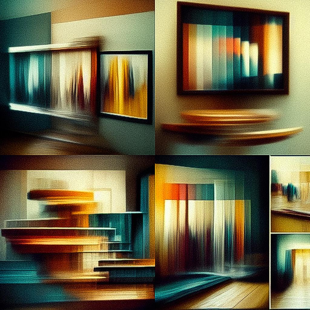 Intentional camera movement style, Midjourney V3, render 1 of 4