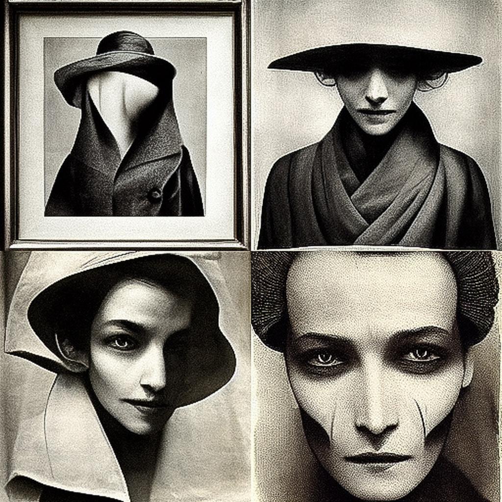 Irving Penn style, Midjourney V3, render 1 of 4