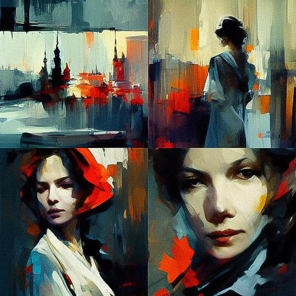 Iryna Yermolova style, Midjourney V3, render 1 of 4