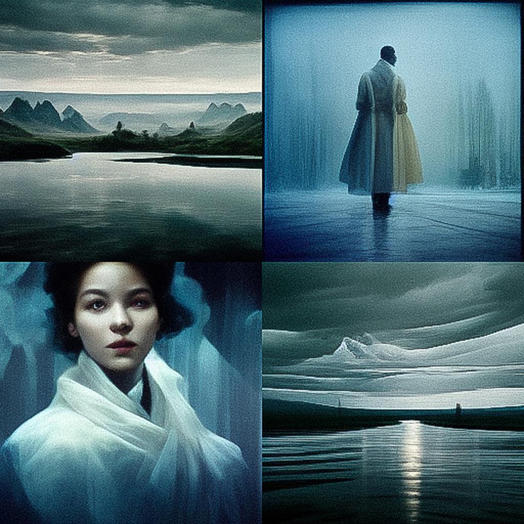 Isaac Julien style, Midjourney V3, render 1 of 4