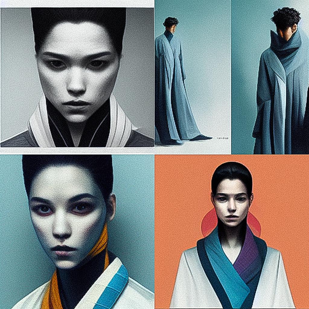 Issey Miyake style, Midjourney V3, render 1 of 4