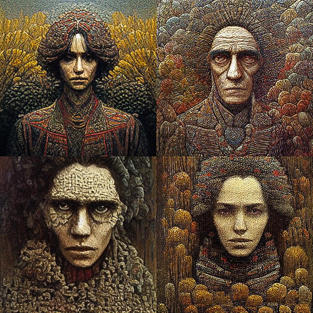 Ivan Marchuk style, Midjourney V3, render 1 of 4