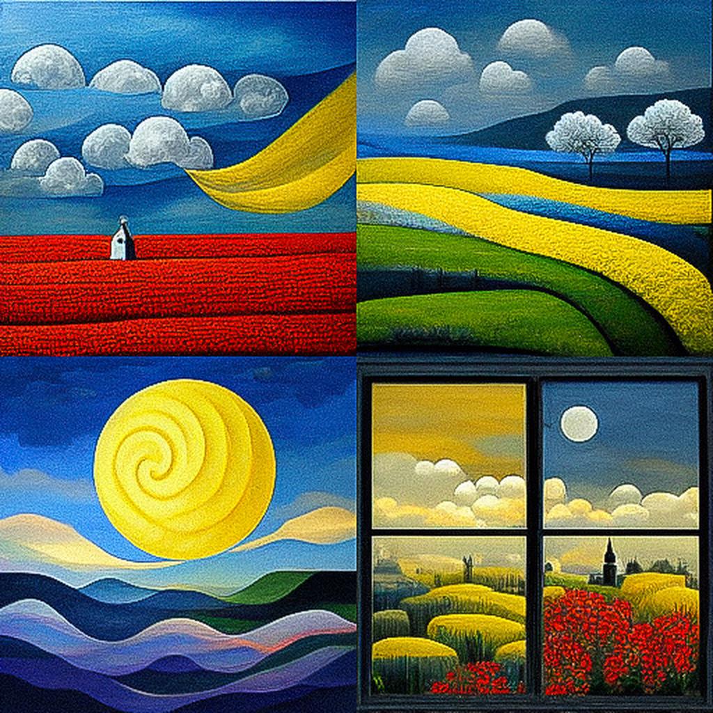 Iwona Lifsches style, Midjourney V3, render 1 of 4