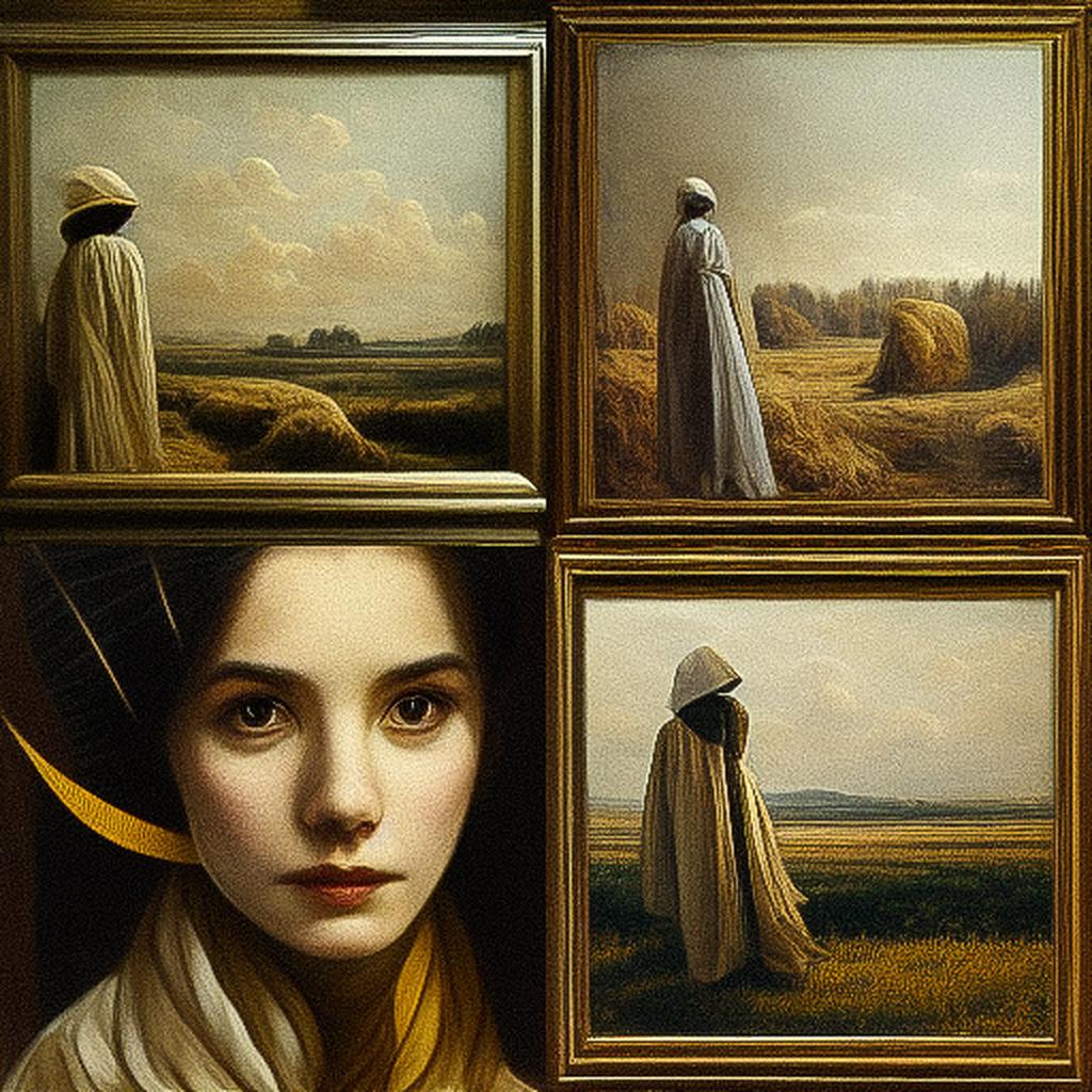 Jacques-Laurent Agasse style, Midjourney V3, render 1 of 4