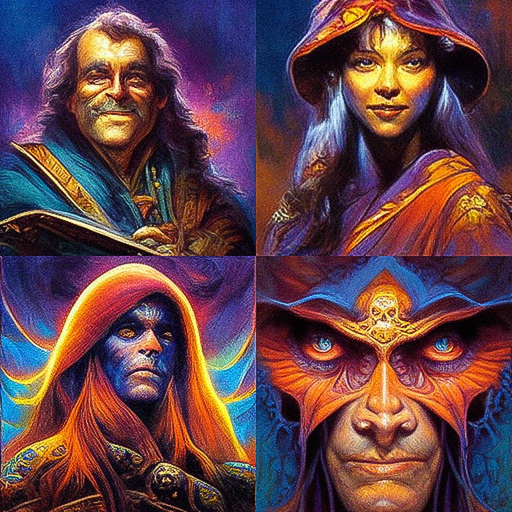 Jeff Easley style, Midjourney V3, render 1 of 4