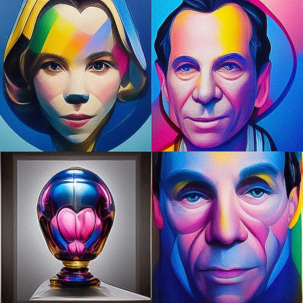 Jeff Koons style, Midjourney V3, render 1 of 4