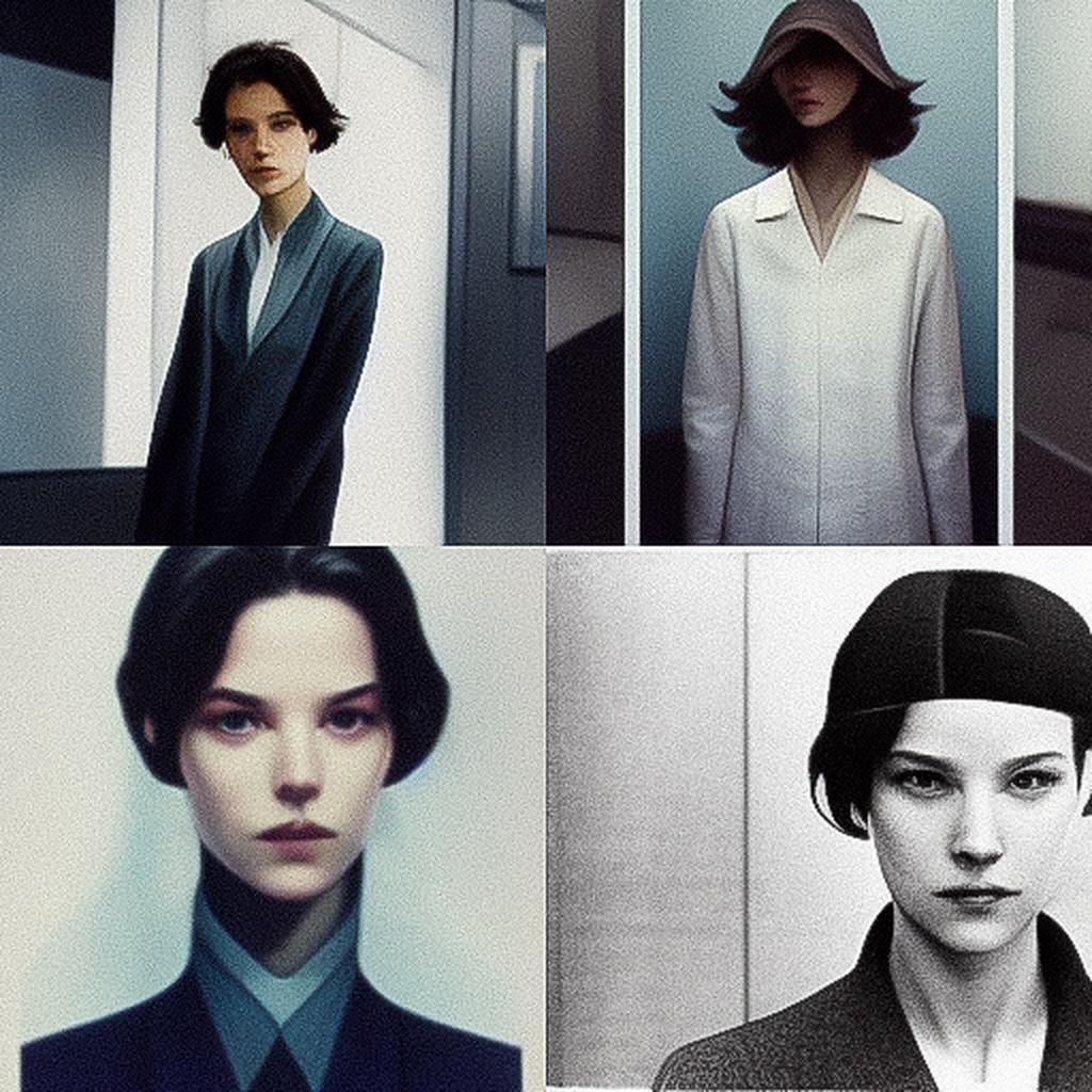 Jil Sander style, Midjourney V3, render 1 of 4