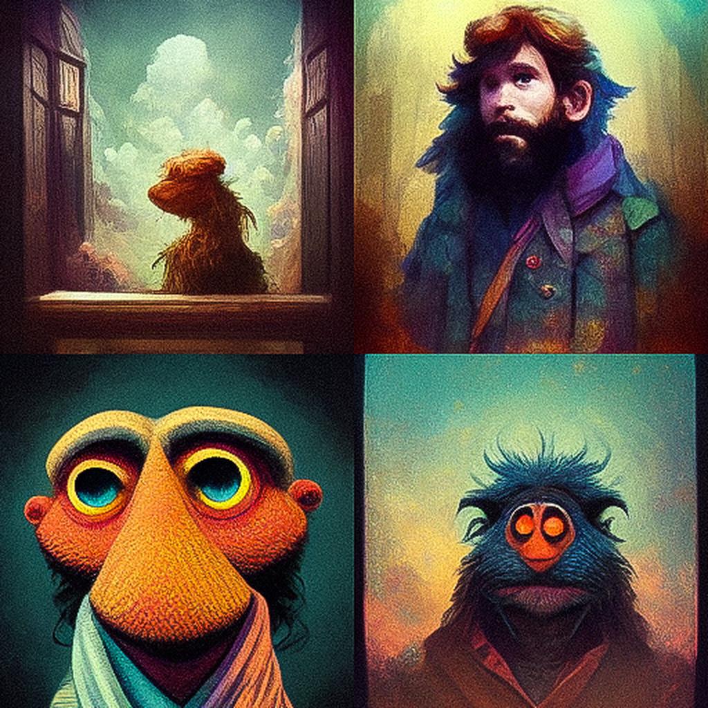 Jim Henson style, Midjourney V3, render 1 of 4