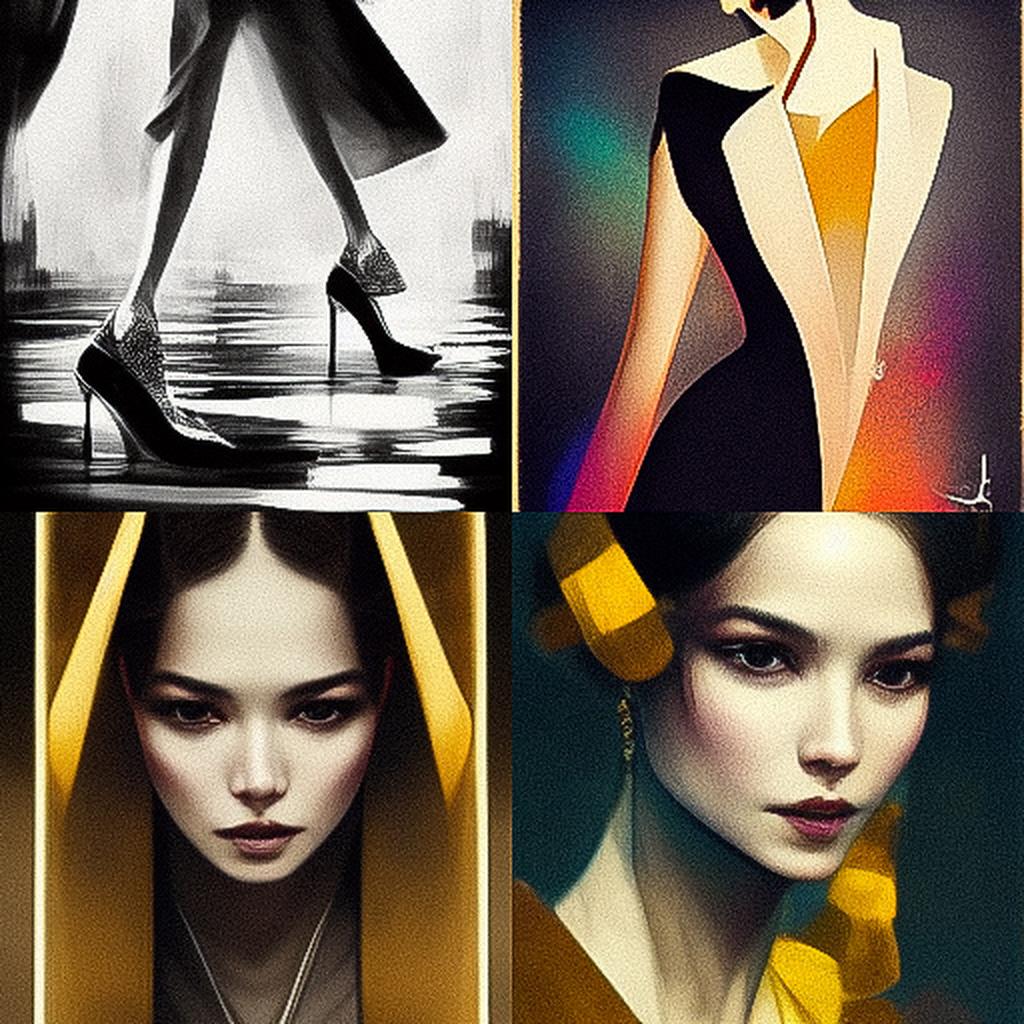 Jimmy Choo style, Midjourney V3, render 1 of 4