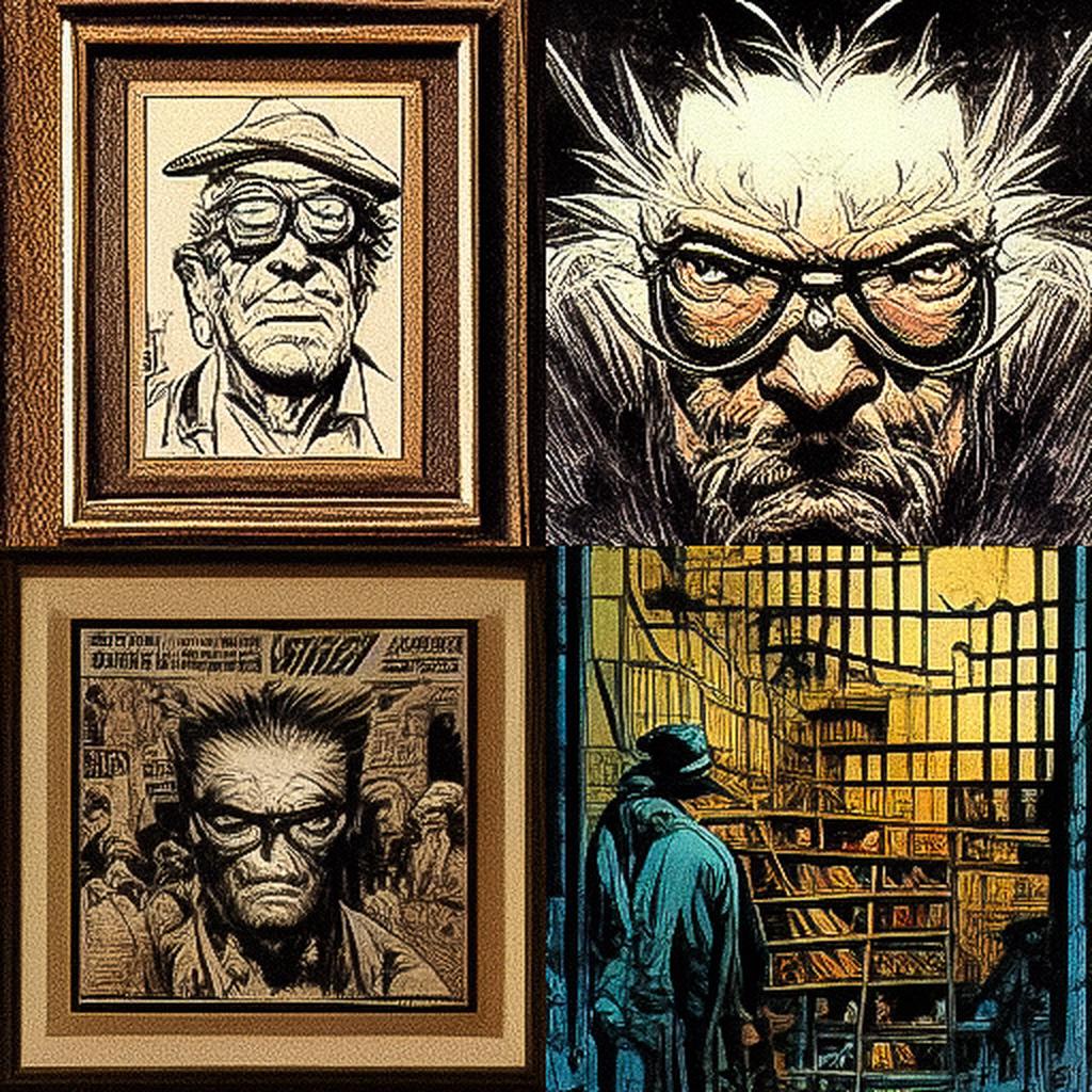 Joe Kubert style, Midjourney V3, render 1 of 4