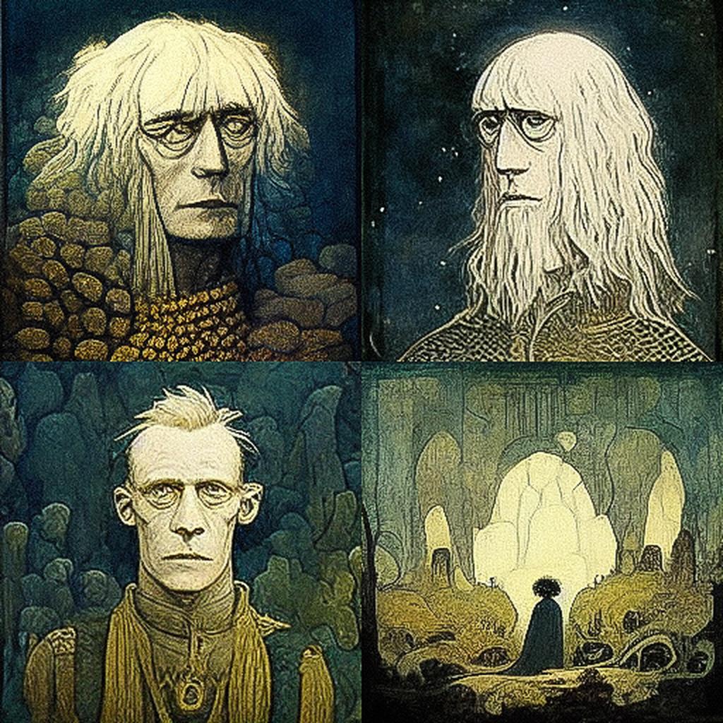 John Bauer style, Midjourney V3, render 1 of 4