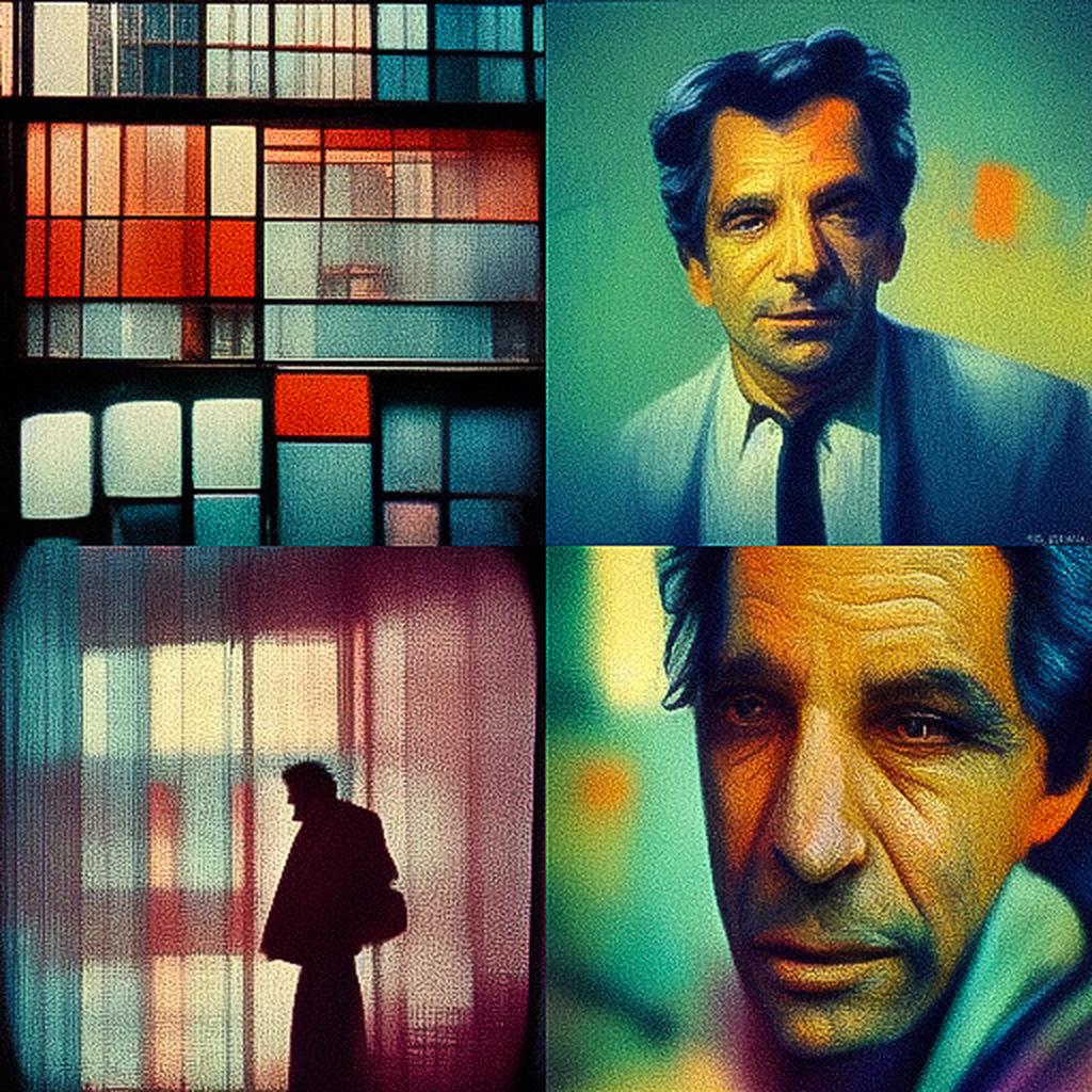 John Cassavetes style, Midjourney V3, render 1 of 4