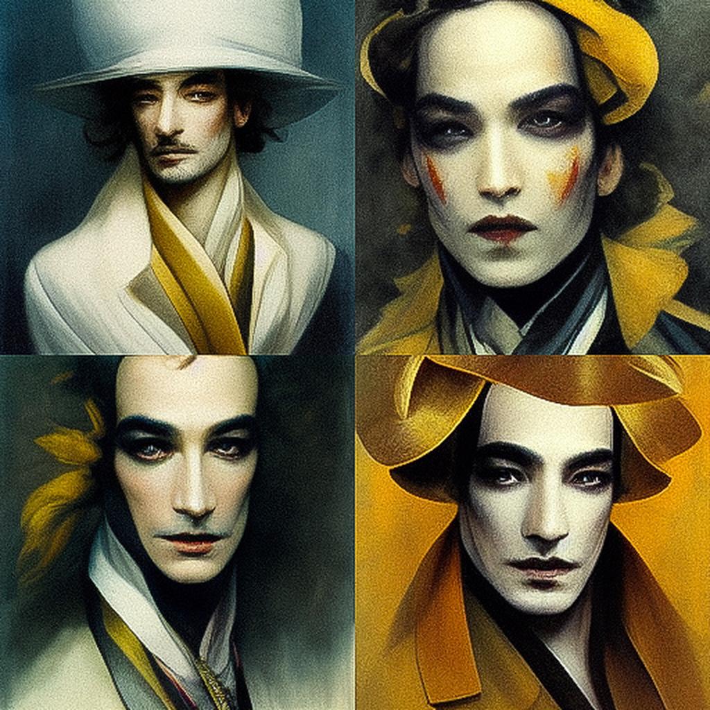 John Galliano style, Midjourney V3, render 1 of 4