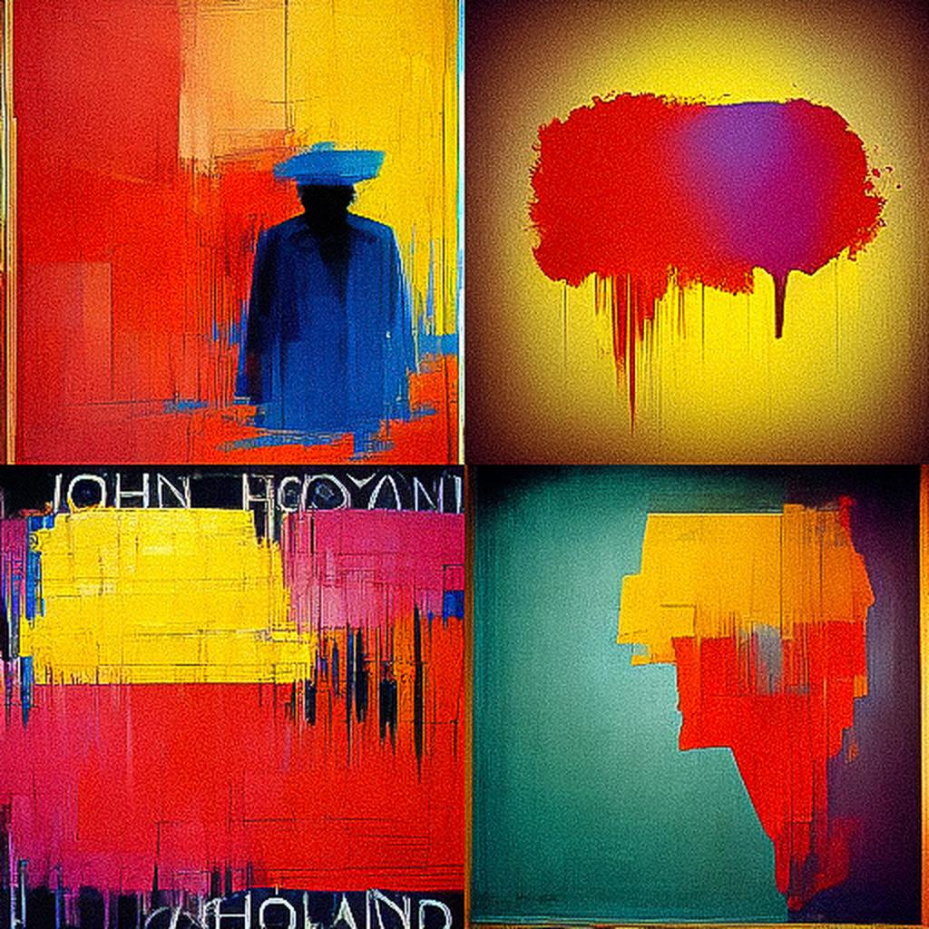 John Hoyland style, Midjourney V3, render 1 of 4