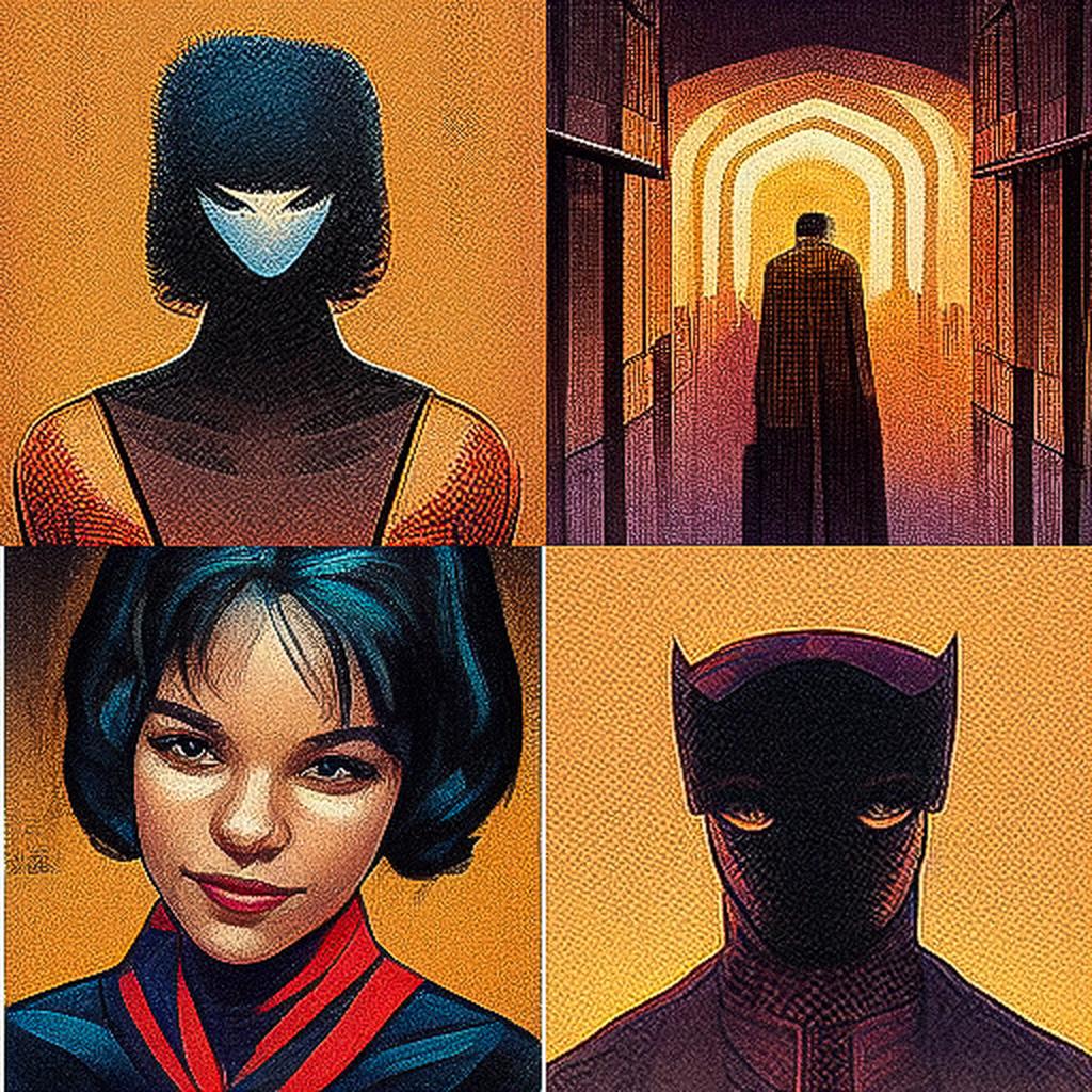 John Romita Jr style, Midjourney V3, render 1 of 4