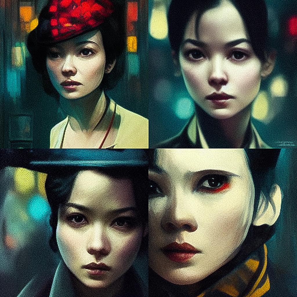 Johnnie To style, Midjourney V3, render 1 of 4