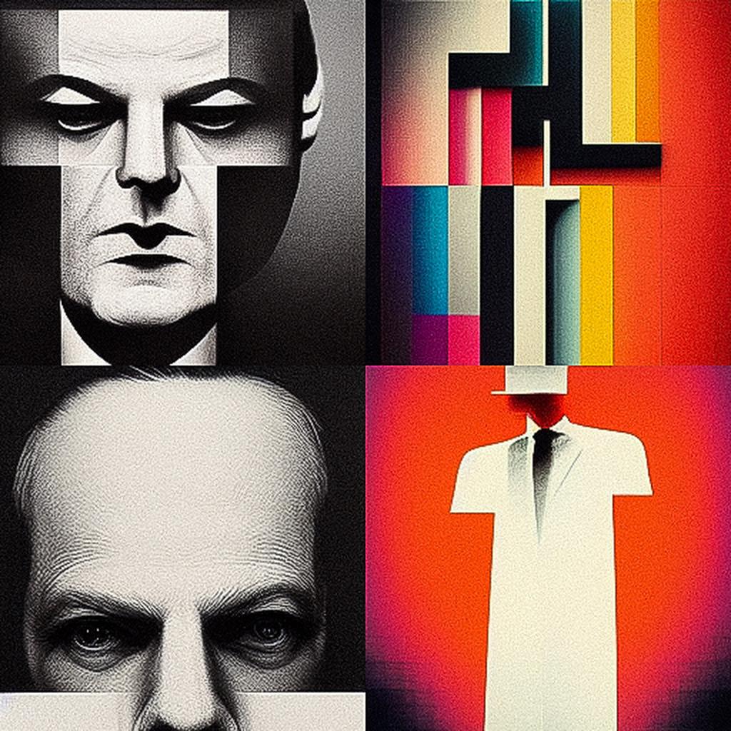 Jonathan Barnbrook style, Midjourney V3, render 1 of 4