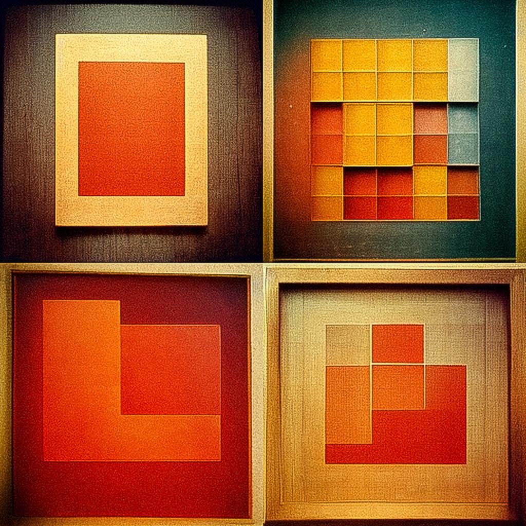 Josef Albers style, Midjourney V3, render 1 of 4