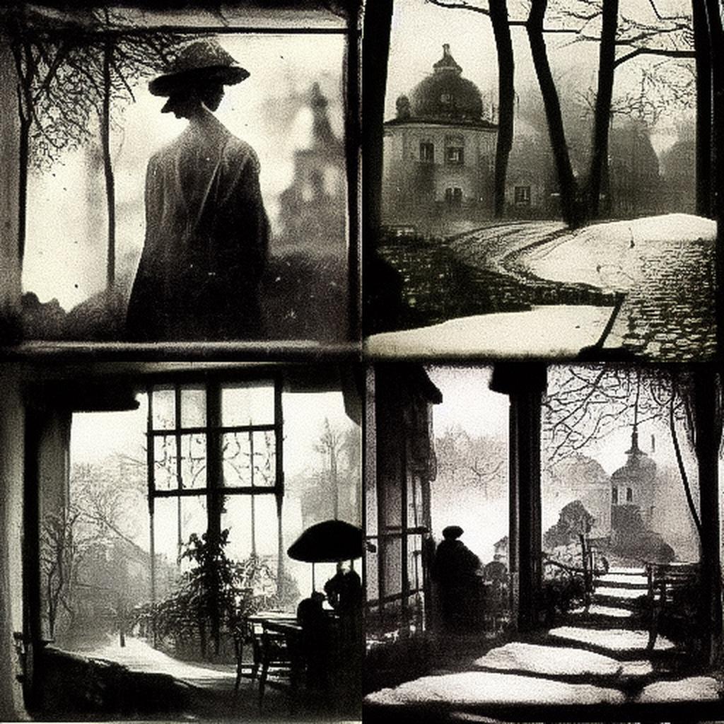 Josef Sudek style, Midjourney V3, render 1 of 4