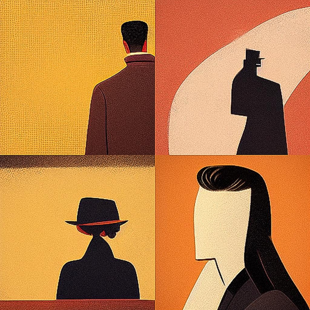 Josh Agle style, Midjourney V3, render 1 of 4