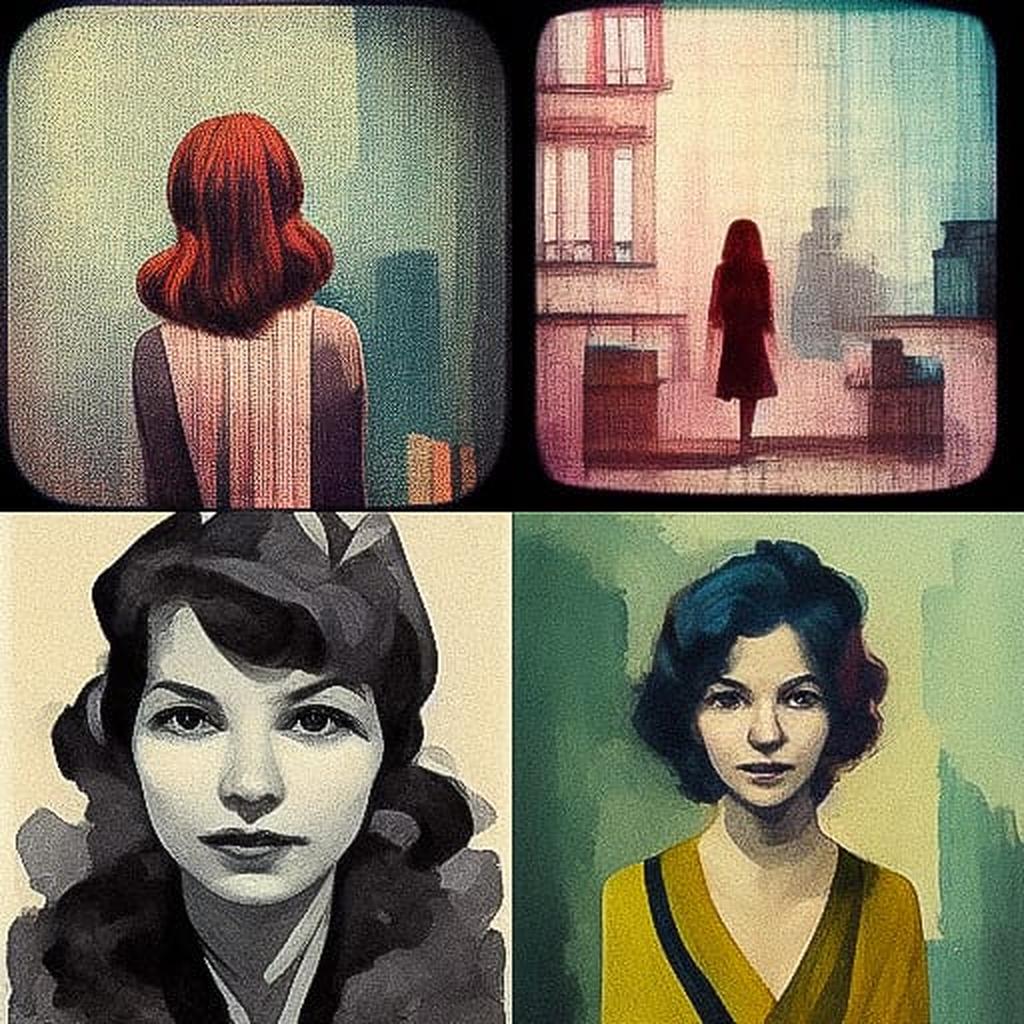 Julie Doucet style, Midjourney V3, render 1 of 4
