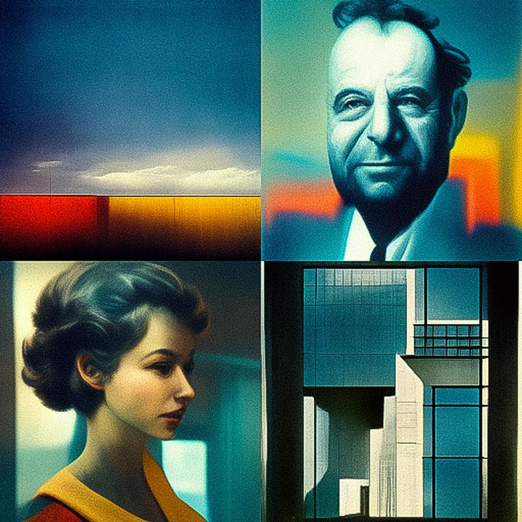 Julius Shulman style, Midjourney V3, render 1 of 4