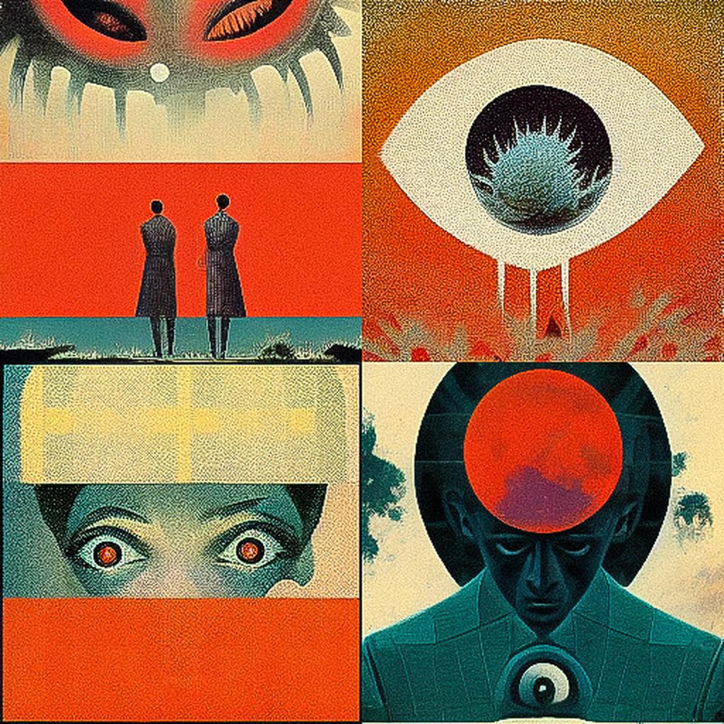 Karel Thole style, Midjourney V3, render 1 of 4
