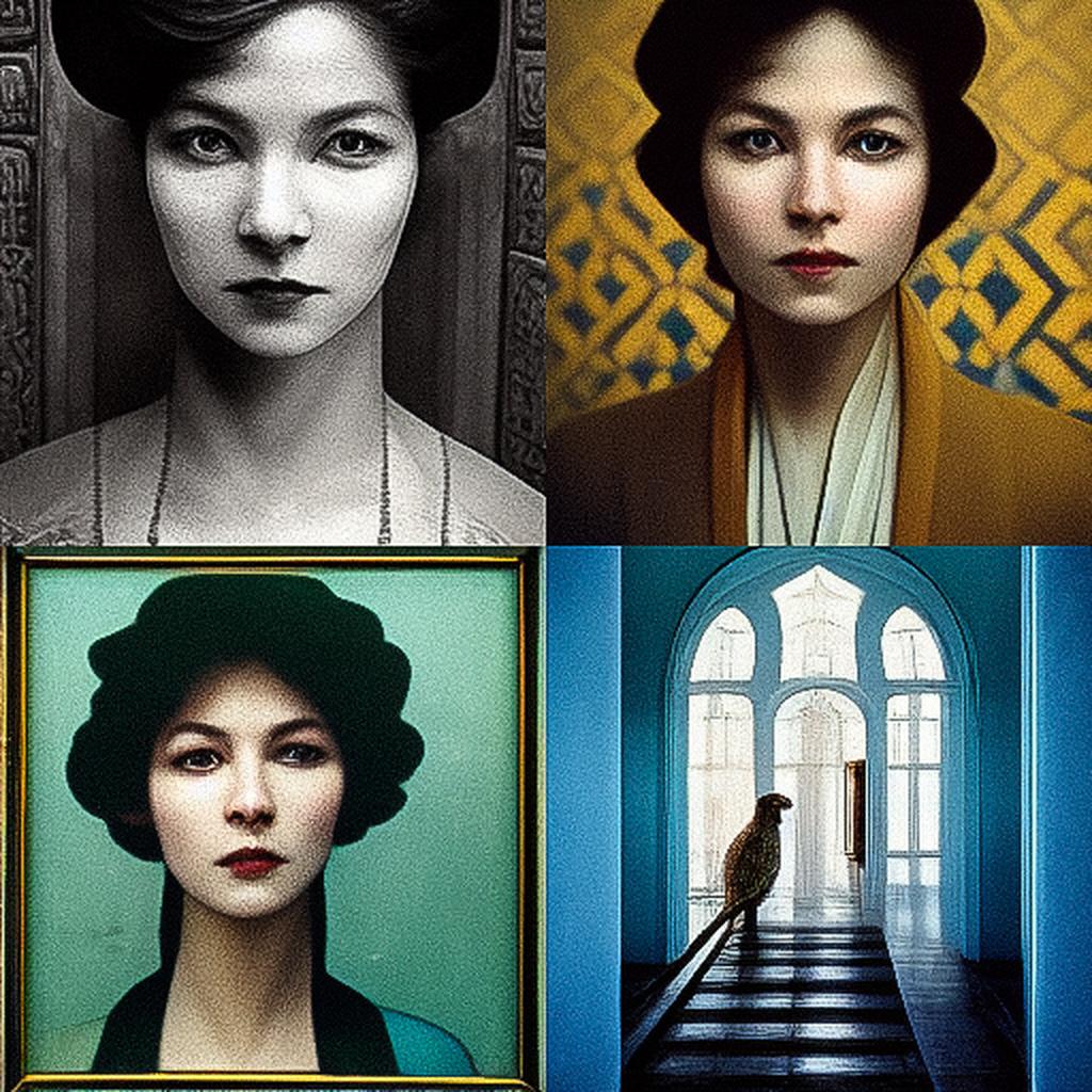 Karen Knorr style, Midjourney V3, render 1 of 4