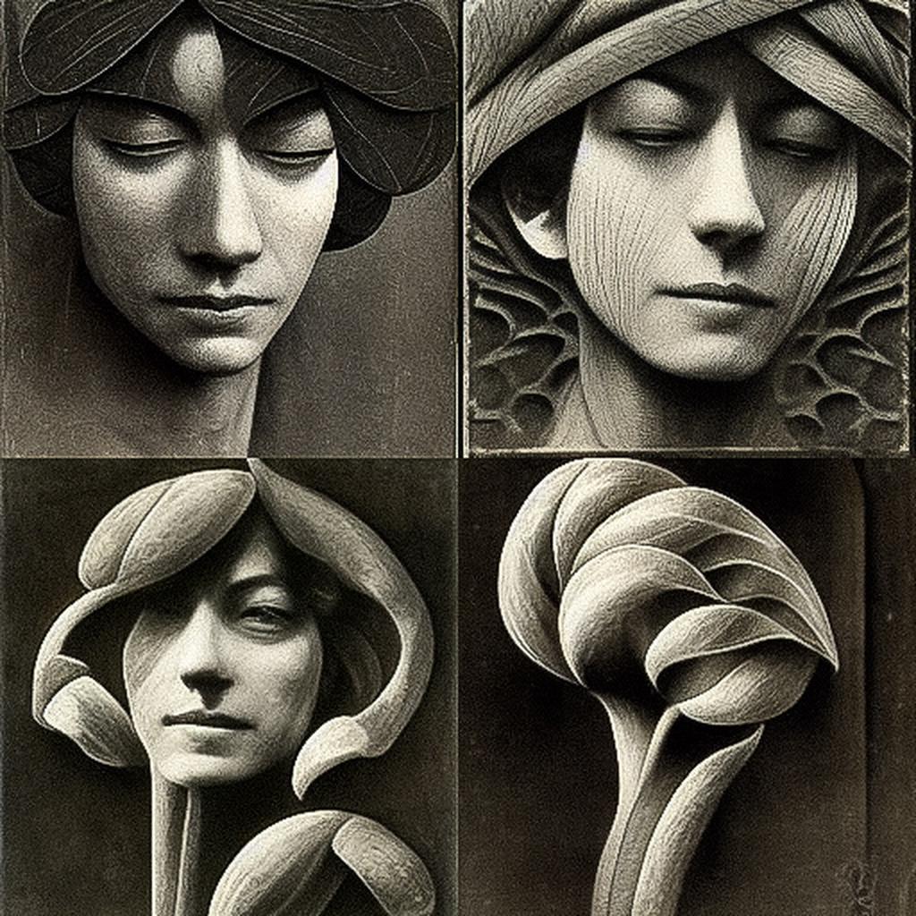 Karl Blossfeldt style, Midjourney V3, render 1 of 4