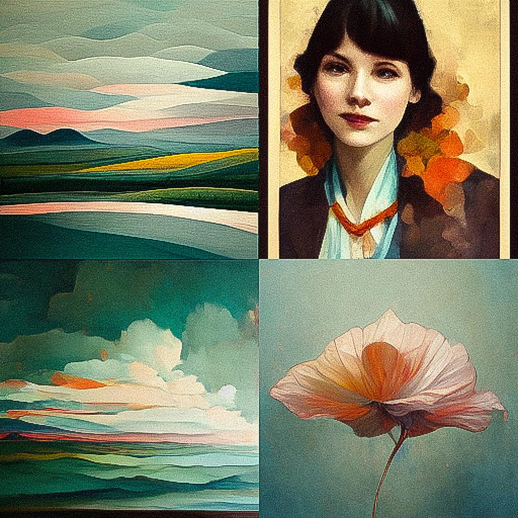Kathryn Morris Trotter style, Midjourney V3, render 1 of 4
