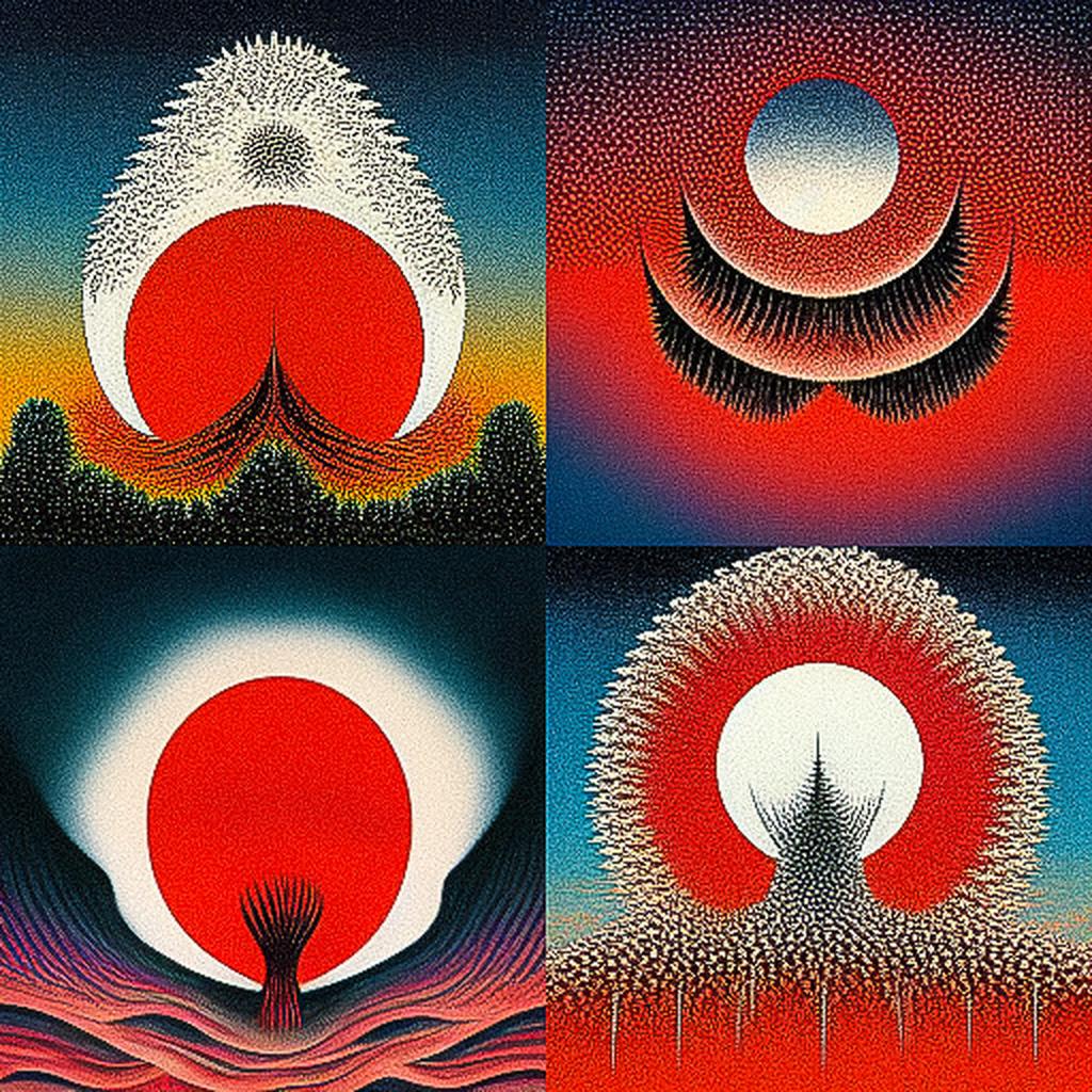 Kazumasa Nagai style, Midjourney V3, render 1 of 4