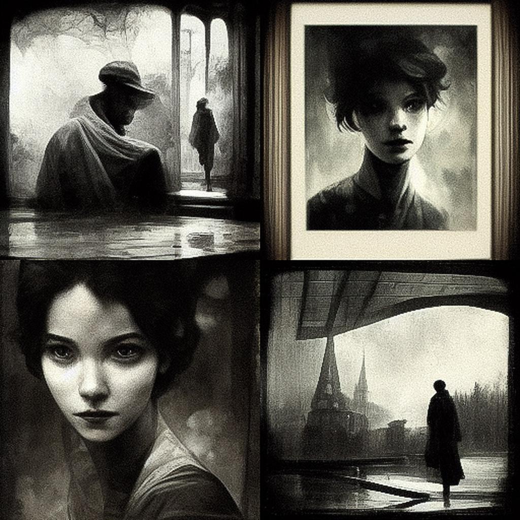 Keith Carter style, Midjourney V3, render 1 of 4