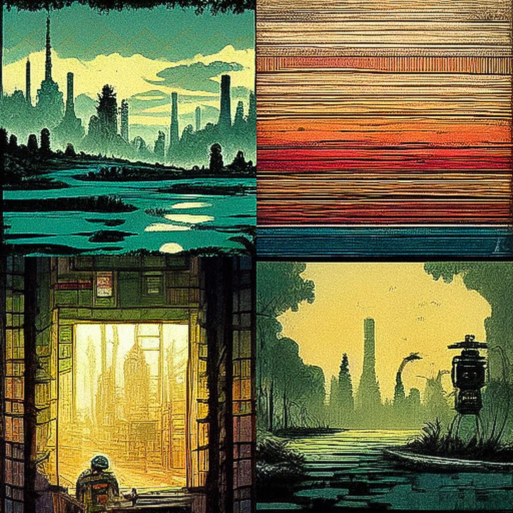 Kevin Eastman style, Midjourney V3, render 1 of 4