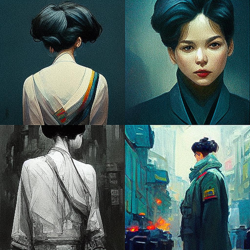 Kim Jung Gi style, Midjourney V3, render 1 of 4