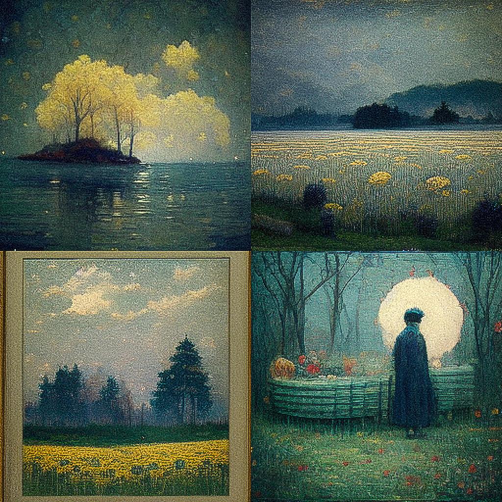 L. Birge Harrison style, Midjourney V3, render 1 of 4