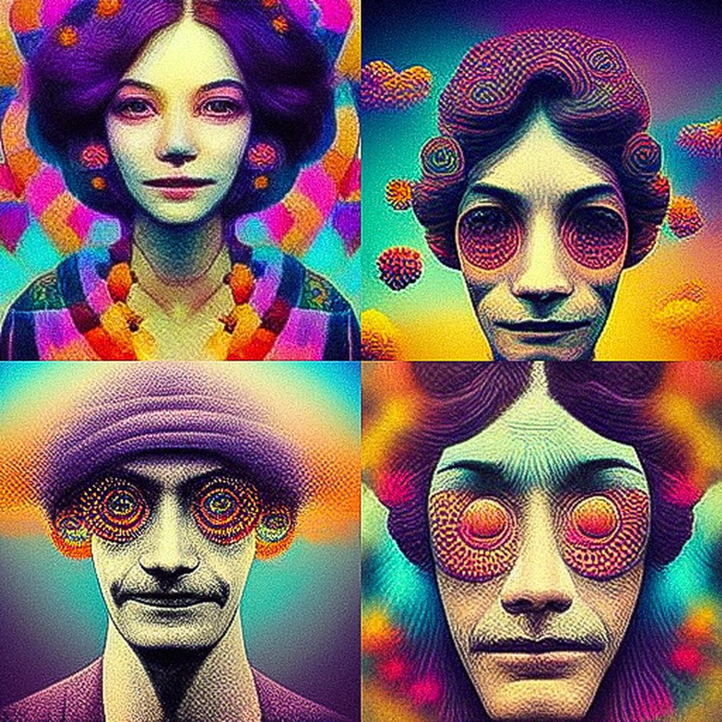Larry Carlson style, Midjourney V3, render 1 of 4