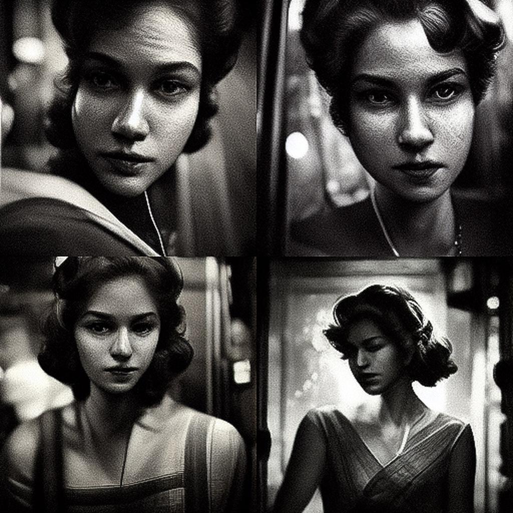 Larry Fink style, Midjourney V3, render 1 of 4