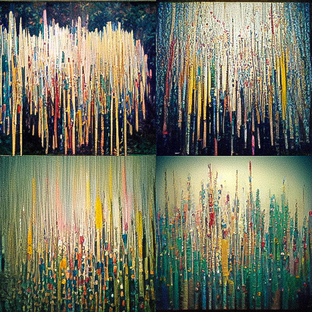 Larry Poons style, Midjourney V3, render 1 of 4
