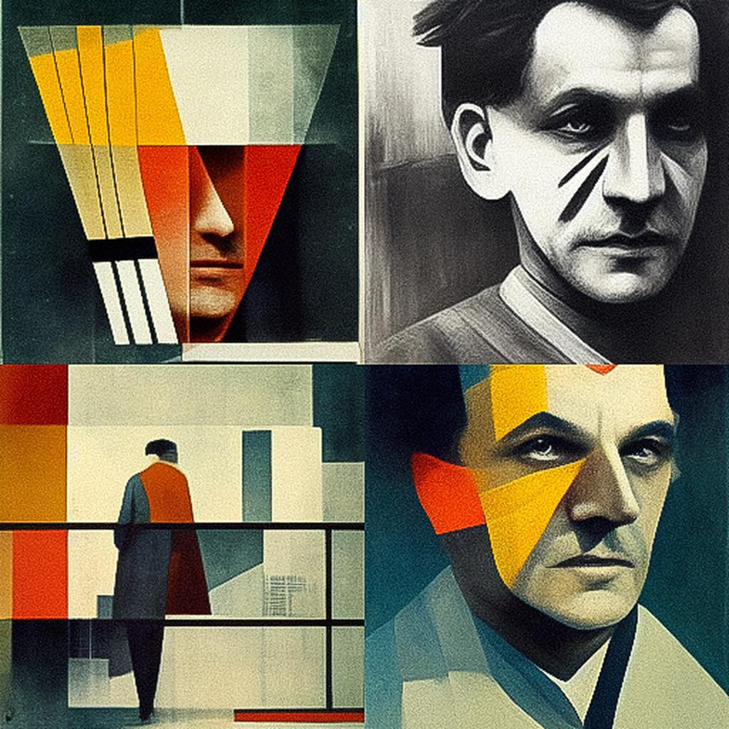 Laszlo Moholy-Nagy style, Midjourney V3, render 1 of 4