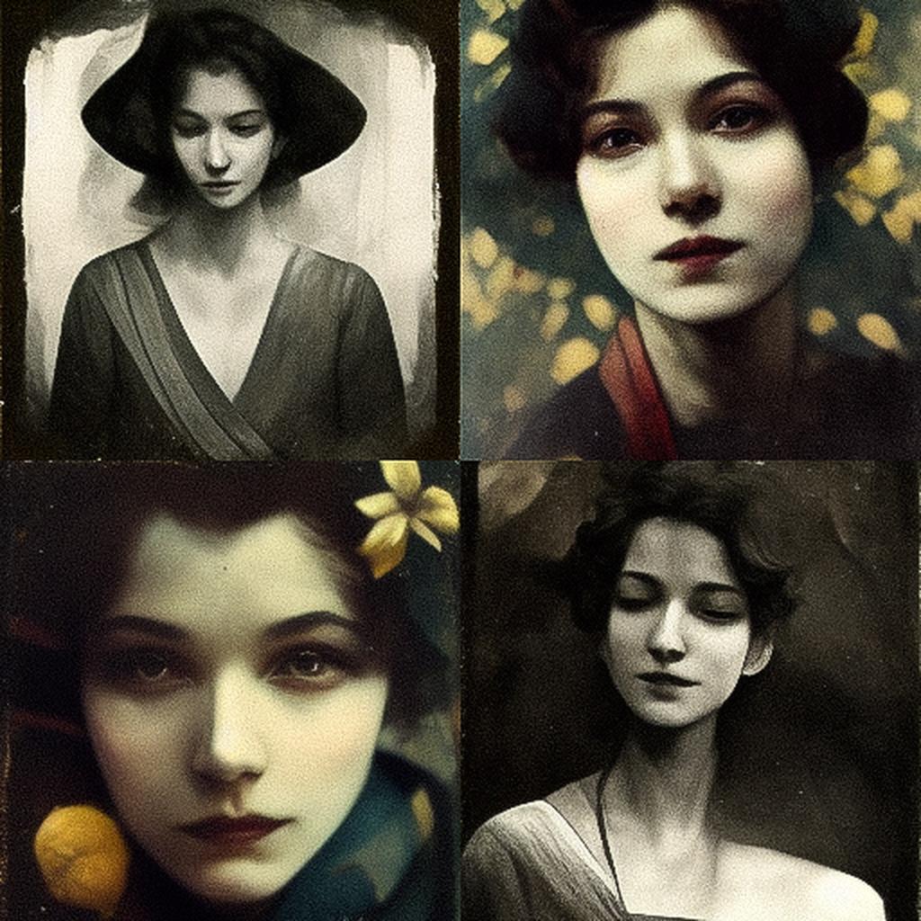 Laure Albin Guillot style, Midjourney V3, render 1 of 4