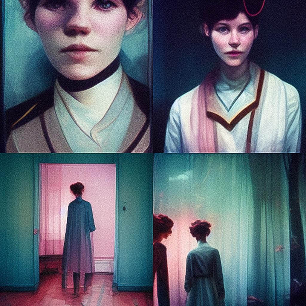 Laure Prouvost style, Midjourney V3, render 1 of 4