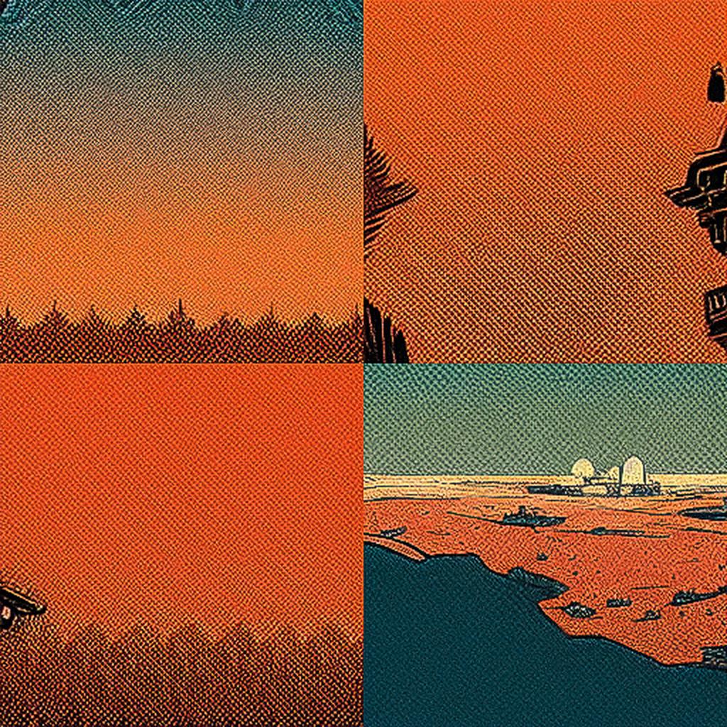 Laurie Greasley style, Midjourney V3, render 1 of 4