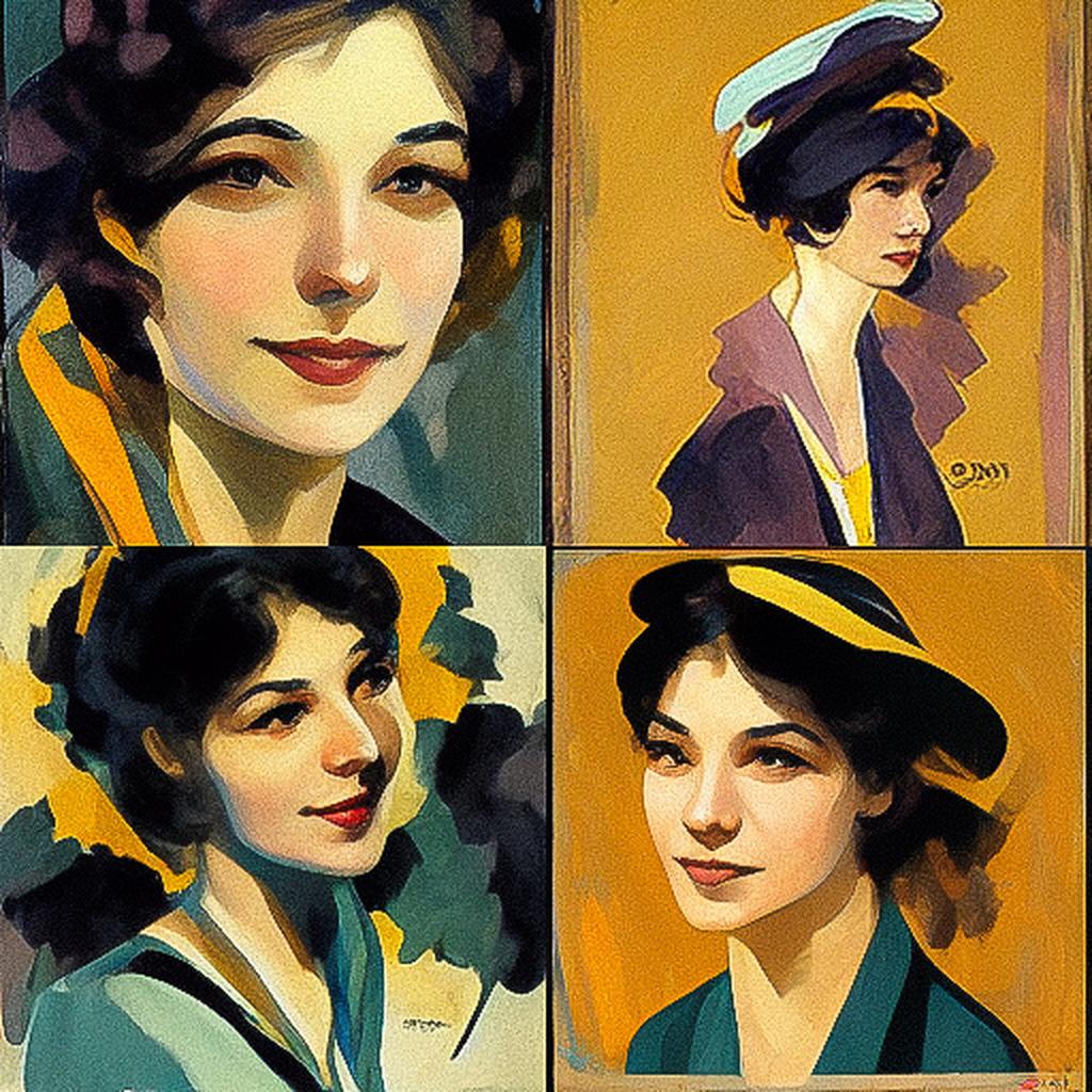 Leo Putz style, Midjourney V3, render 1 of 4