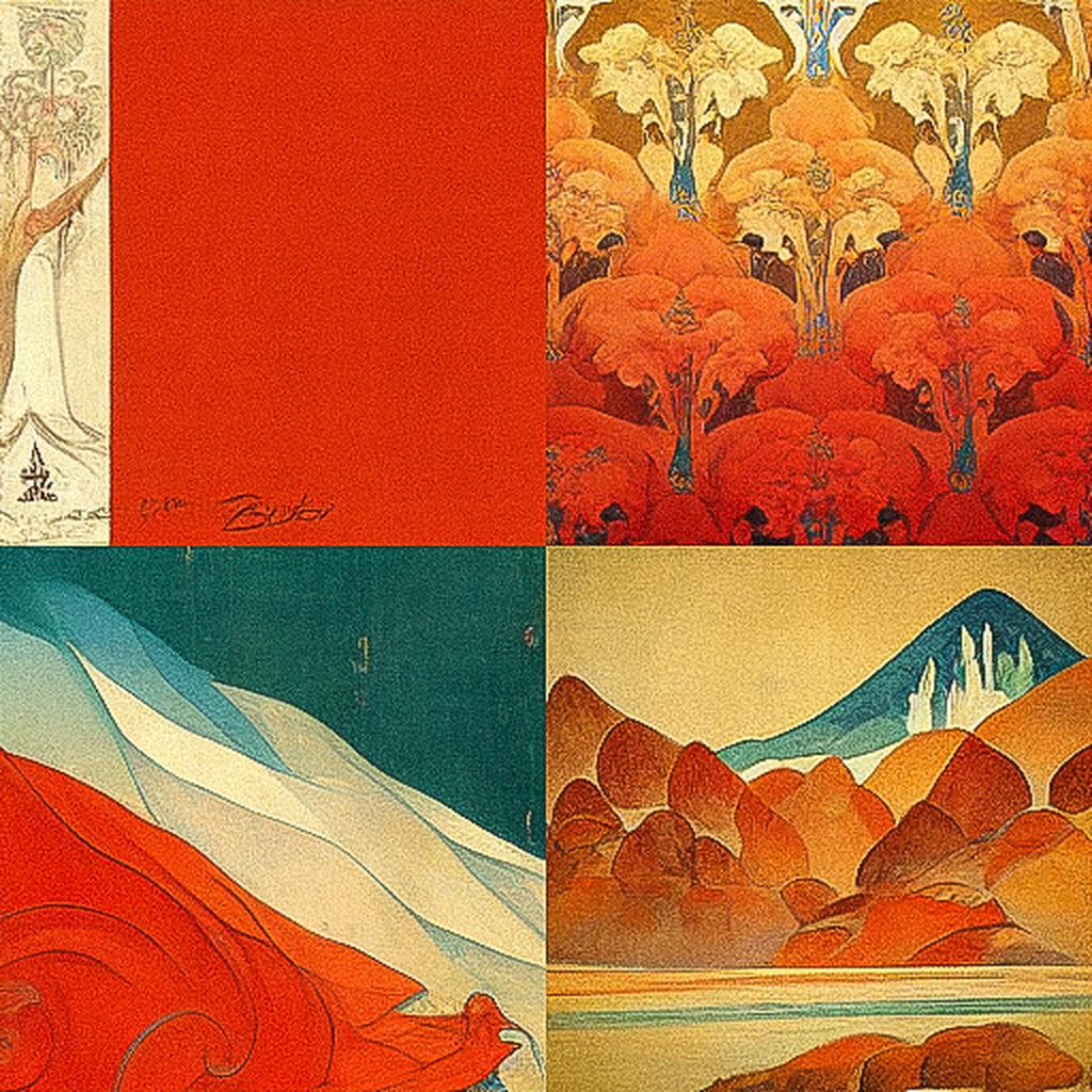 Leon Bakst style, Midjourney V3, render 1 of 4