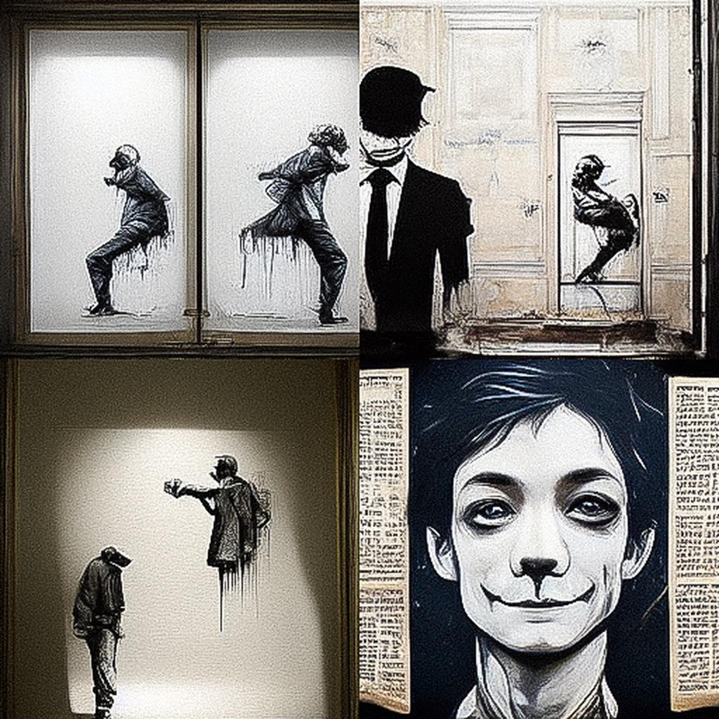 Levalet style, Midjourney V3, render 1 of 4